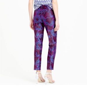 J. Crew Garden Pant in Jacquard Midnight Floral Size 10